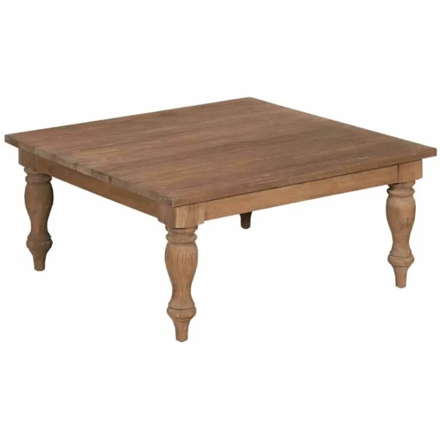 Tower Living Salontafel Bologna - Vierkant Bruin Hout - 100x100x45cm