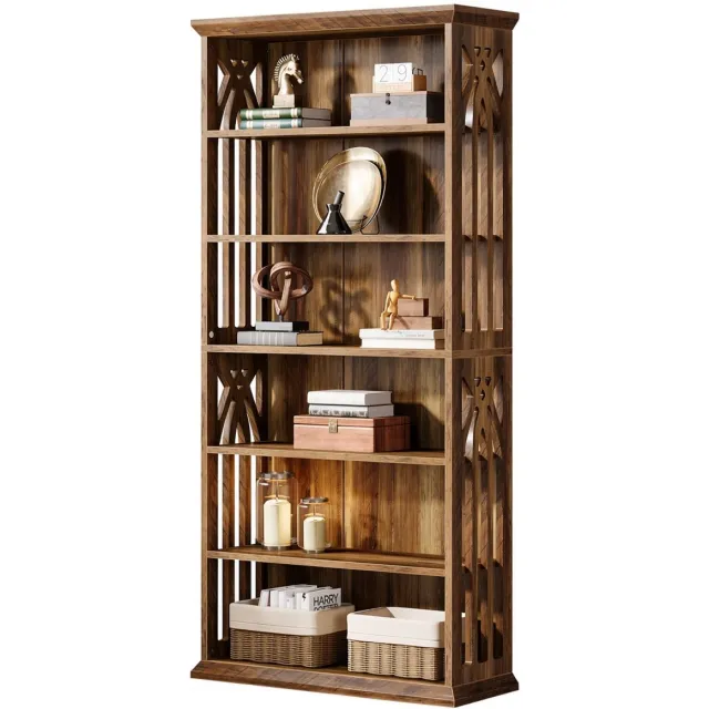 Mura Logistiek Mura Boekenkast - 6 Ruime Opbergvakken - Bruin