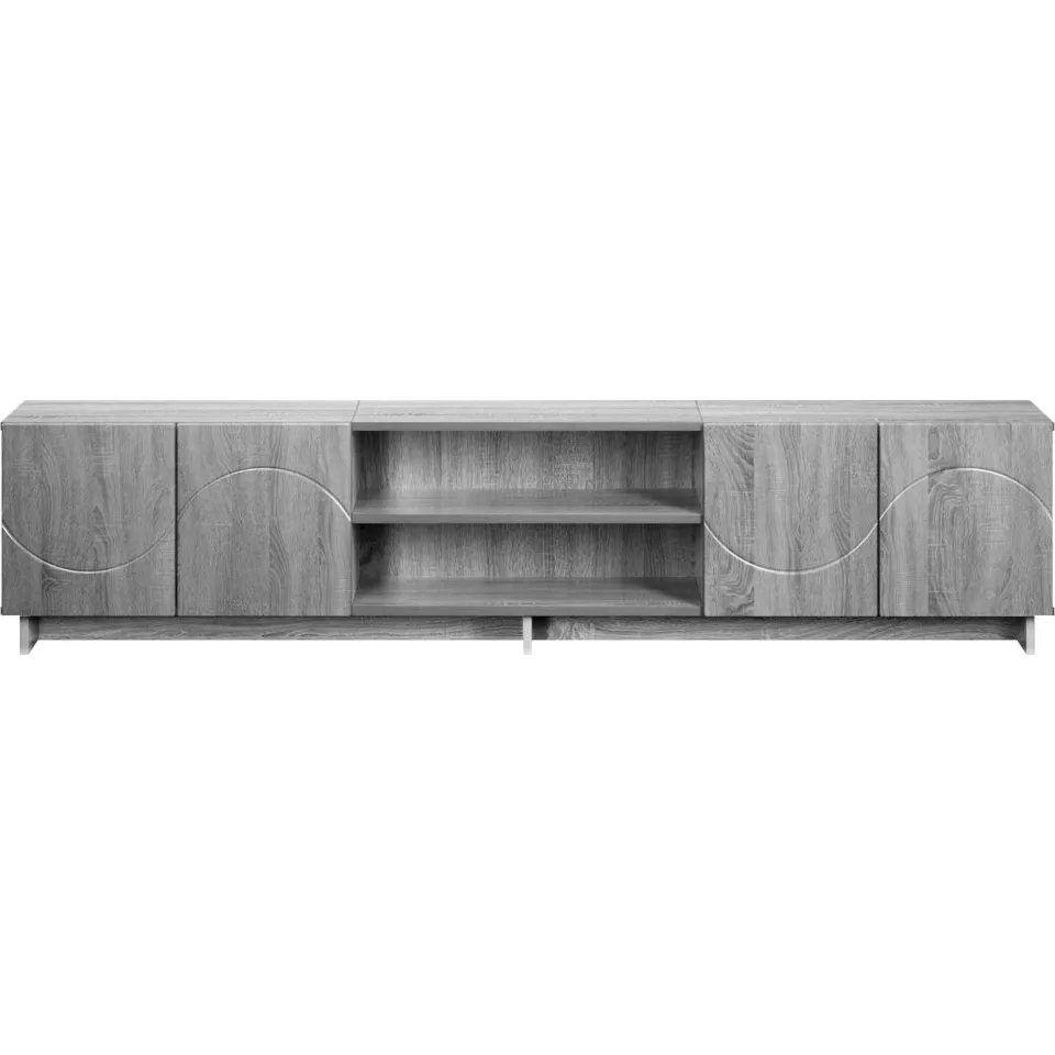 vidaXL TV-standaard 180 x 34,5 x 40 cm Grijs Sonoma Bewerkt hout, foto 3
