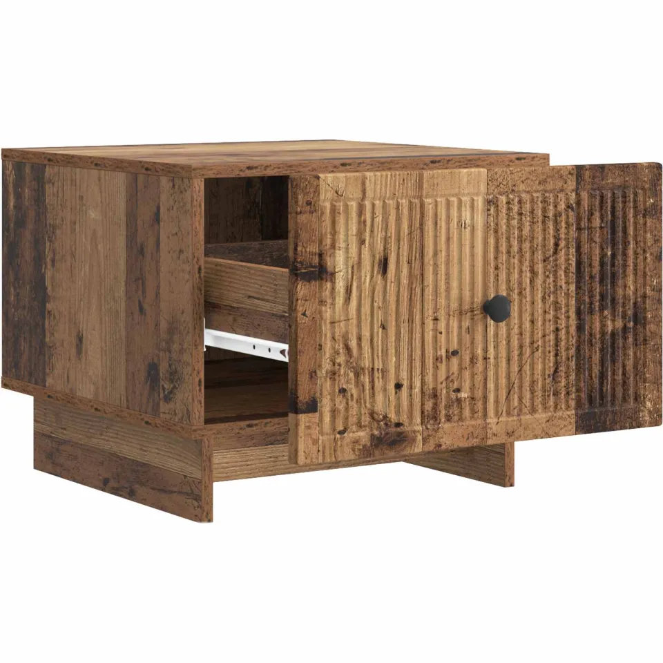 vidaXL Salontafel Oud hout 49 x 50 x 40 cm Bewerkt hout bruin, foto 4