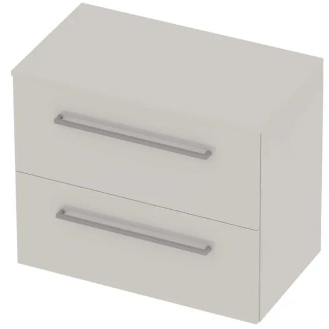 Basic-Line Deck 46 Badmeubelset Voor Grepen 80x46x66 cm Ice White Wit