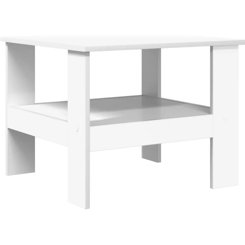 vidaXL Salontafel Wit 57 x 55 x 45 cm Bewerkt hout, foto 3
