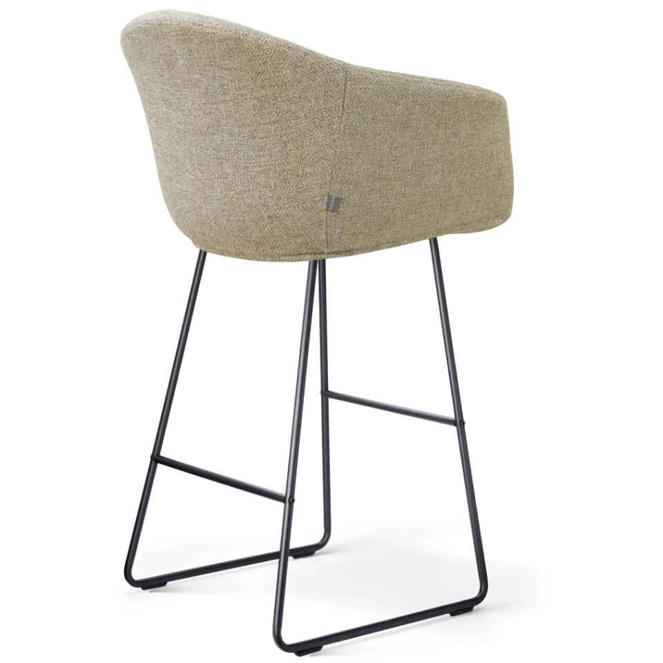 Nolon Nino-Otis barkruk taupe melange - zwart onderstel - 75 cm, foto 3