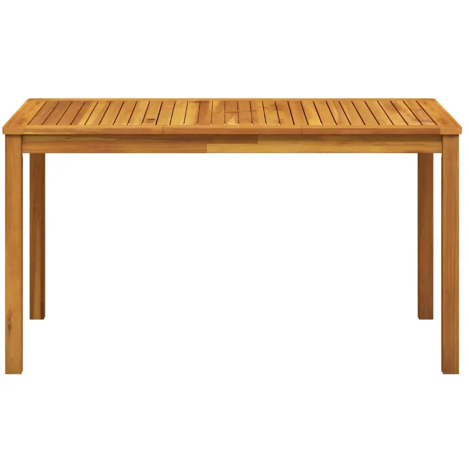 vidaXL Tuintafel 140x80x74 cm massief acaciahout Bruin