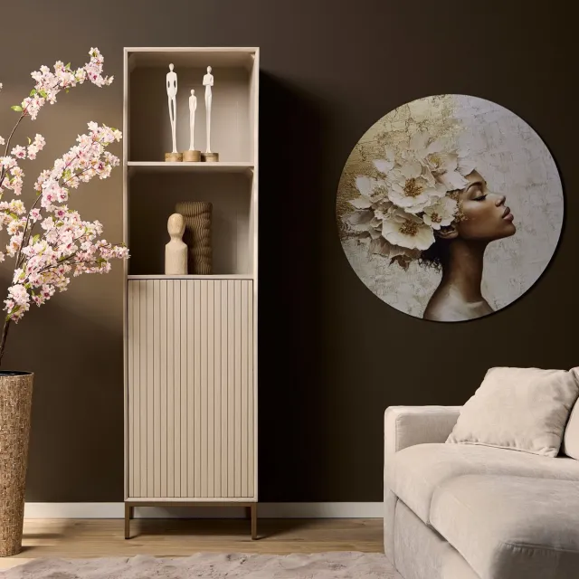 Starfurn Boekenkast Madison - Beige - 45x55x200 cm