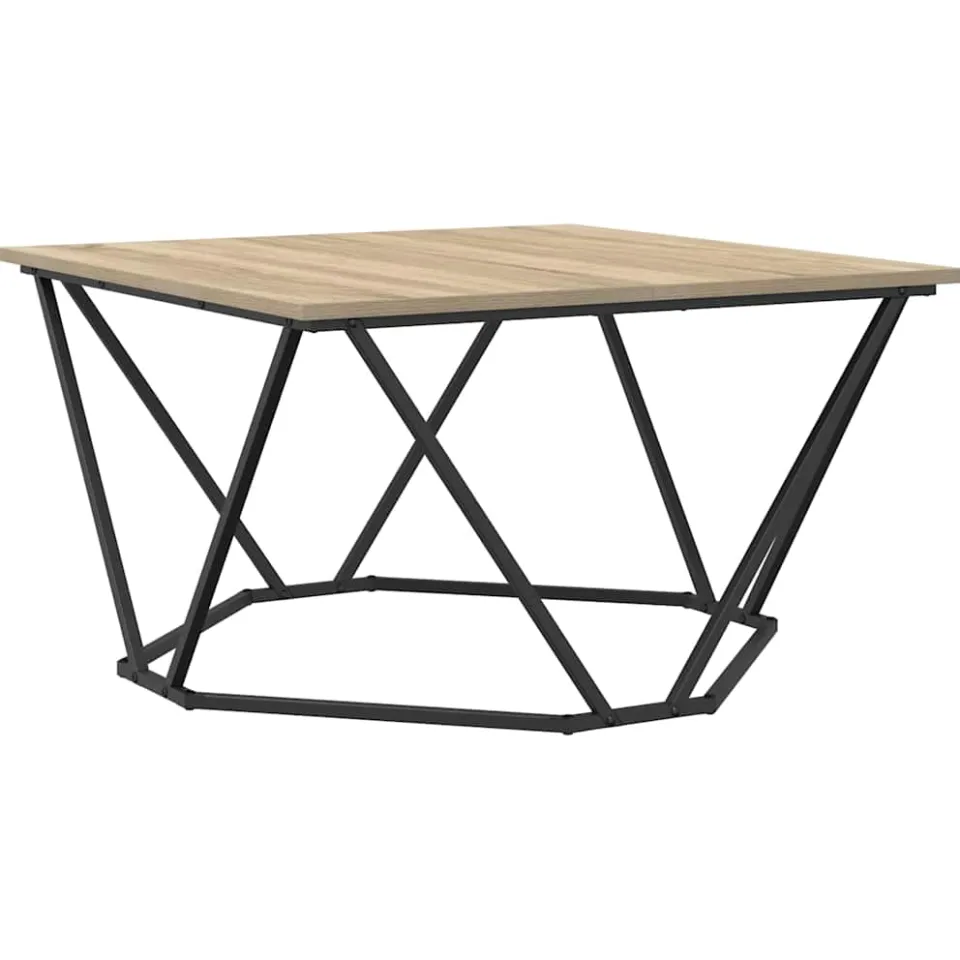 vidaXL Salontafel Sonoma Eiken 80 x 80 x 45 cm, foto 3