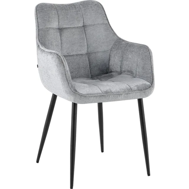 Benoa Eetkamerstoel Lucille Arm Perfect Harmony - eetkamerstoelen set van 2 grijs