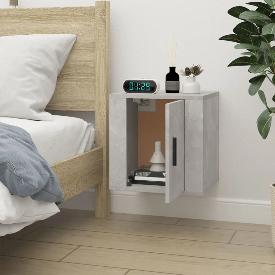 vidaXL Tv-wandmeubel 40x34,5x40 cm betongrijs grijs, foto 4