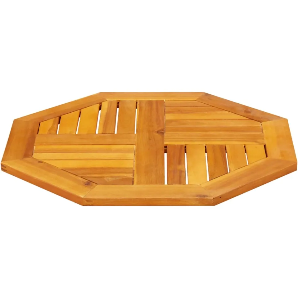 vidaXL Tafelblad achthoekig 60x60x2 cm massief acaciahout Bruin