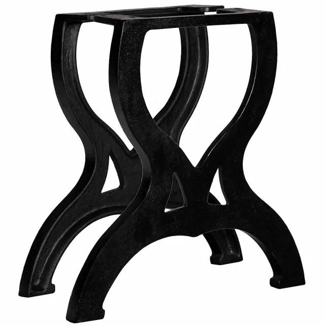 vidaXL Salontafelpoten 2 st X-frame gietijzer Zwart