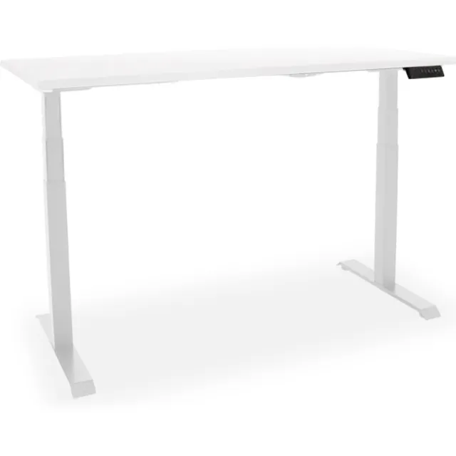 Officetopper Elektrisch zit-sta bureau Essential NPR - 120x80cm - wit/wit
