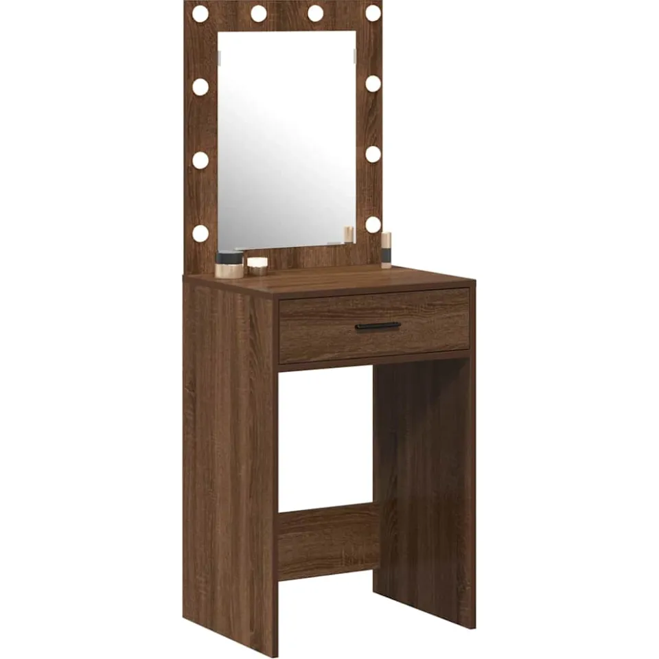 vidaXL Plafondtafel Bruin Eiken 50 x 41 x 135 cm Bewerkt hout