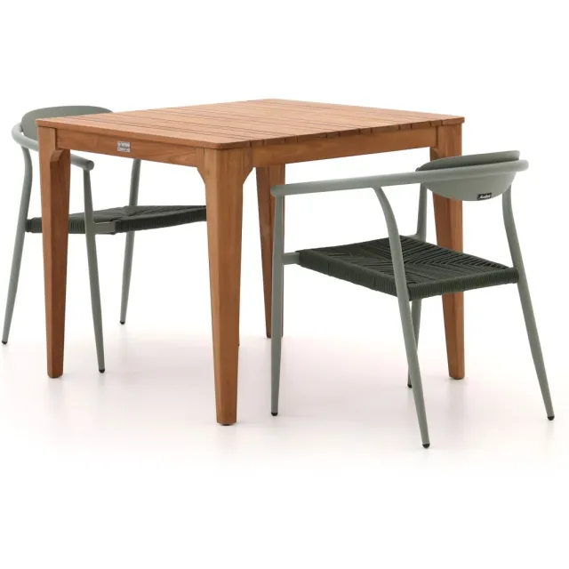 Manifesto Furniture Manifesto Cavone/Bruca 90cm dining tuinset 3-delig stapelbaar Bruin