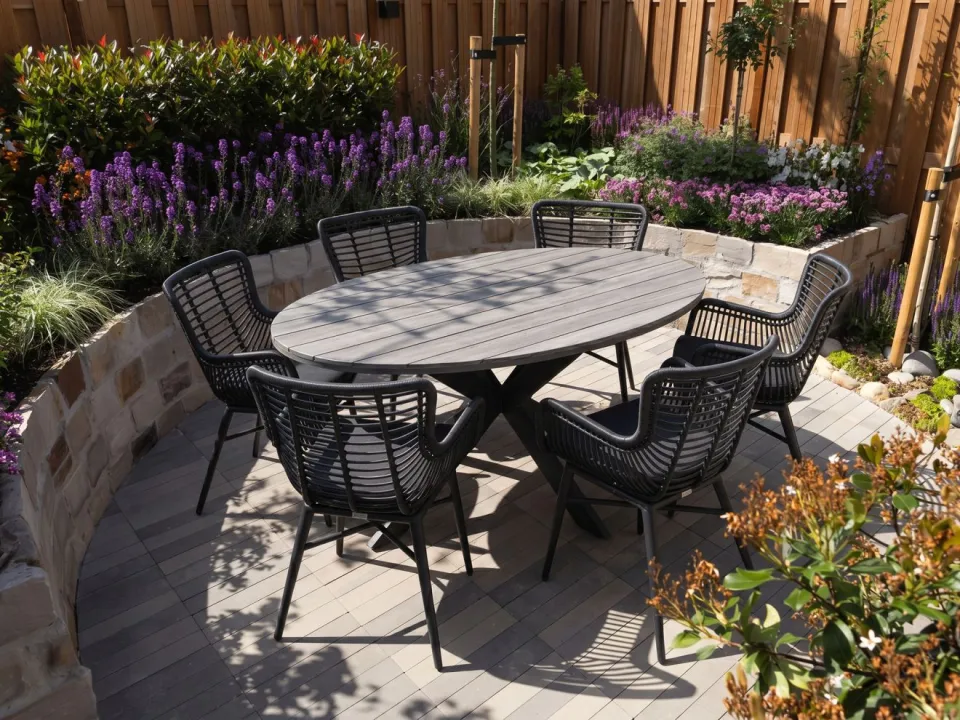 Intenso Furniture Intenso Asti/Fidenza ovaal 180cm dining tuinset 7-delig, foto 5