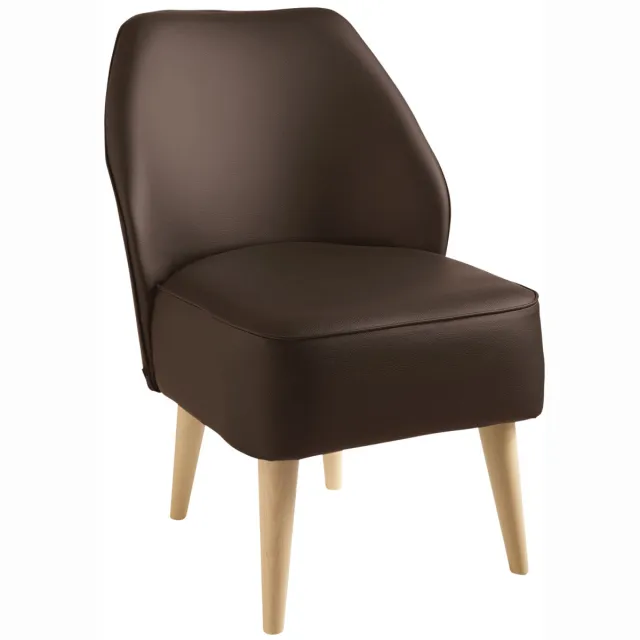 Vega Fauteuil Lasse kunstleer; 54x60x82 cm (BxDxH); zitting bruin