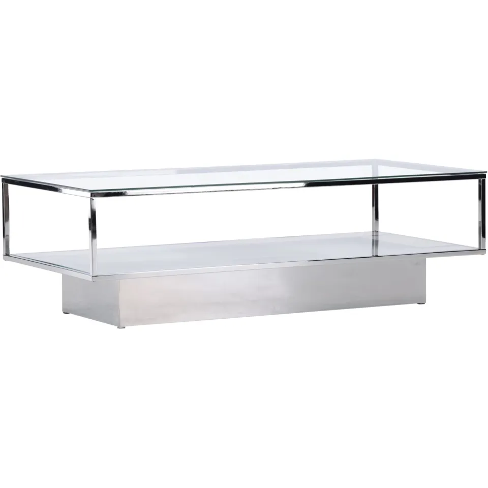 Nohr Sheema salontafel glas zilver, foto 3