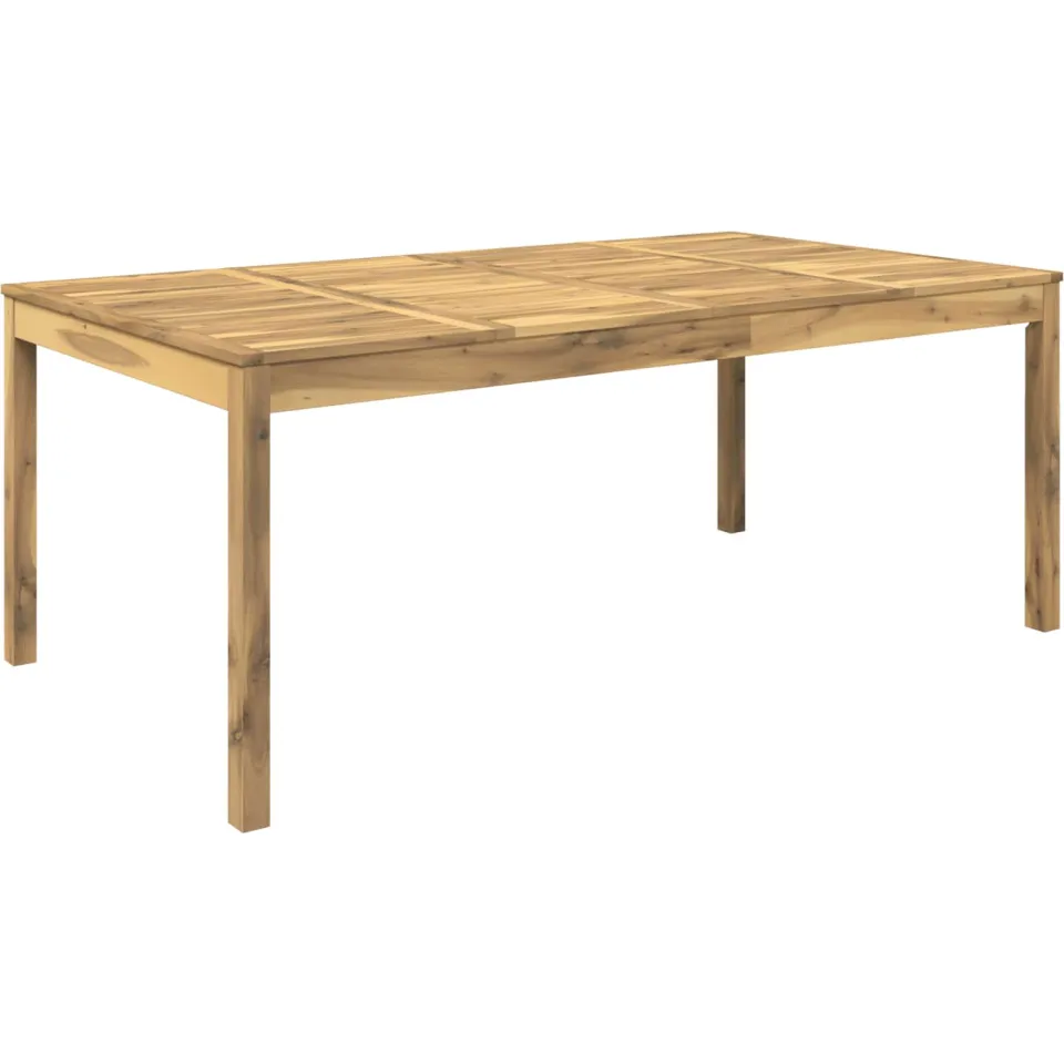 vidaXL Tuindiner tafel LAREN Witgewassen 196 x 100,5 x 75 cm Bruin