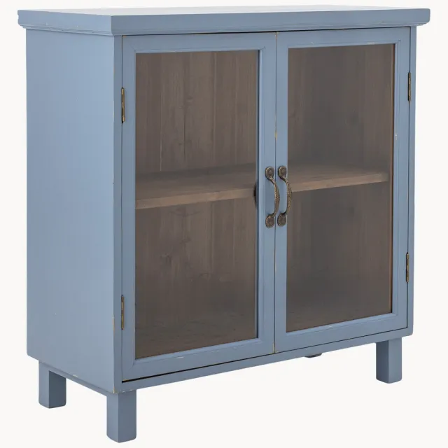 Bloomingville Vitrinekast Hazem van grenenhout Blauw