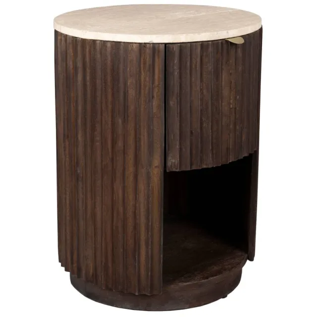 Dutchbone Marlow bijzettafel bruin, foto 2