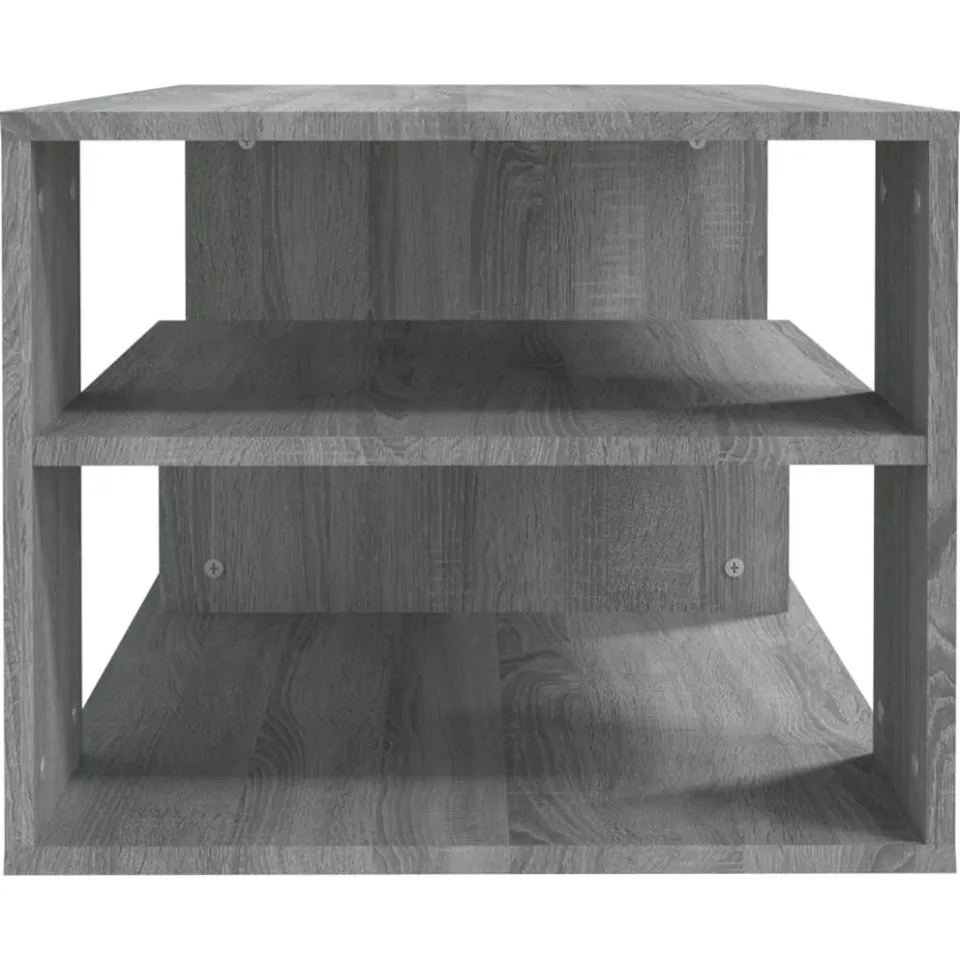 vidaXL Salontafel 100x50x40 cm bewerkt hout grijs sonoma eikenkleurig, foto 4