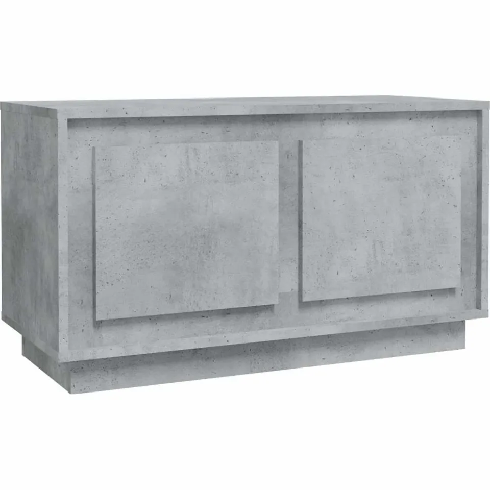 vidaXL Tv-meubel 80x35x45 cm bewerkt hout betongrijs