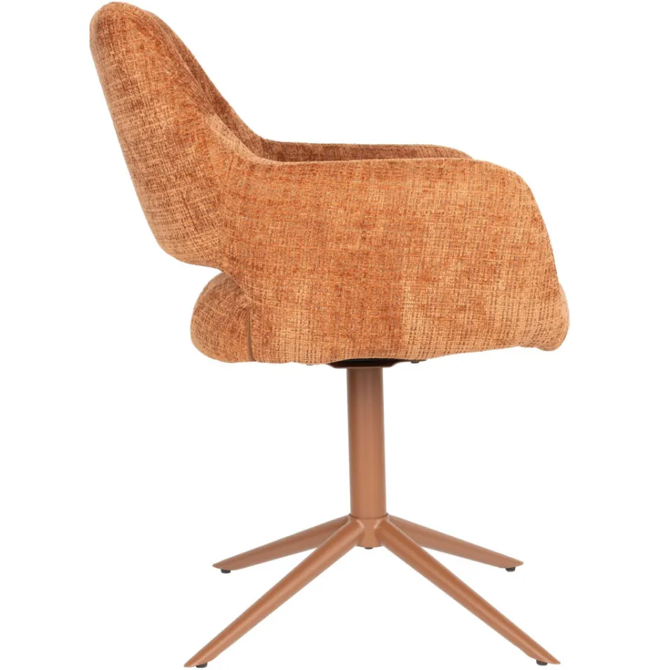 Housecraft Living Merel draaibare eetkamerstoel terracotta, foto 5