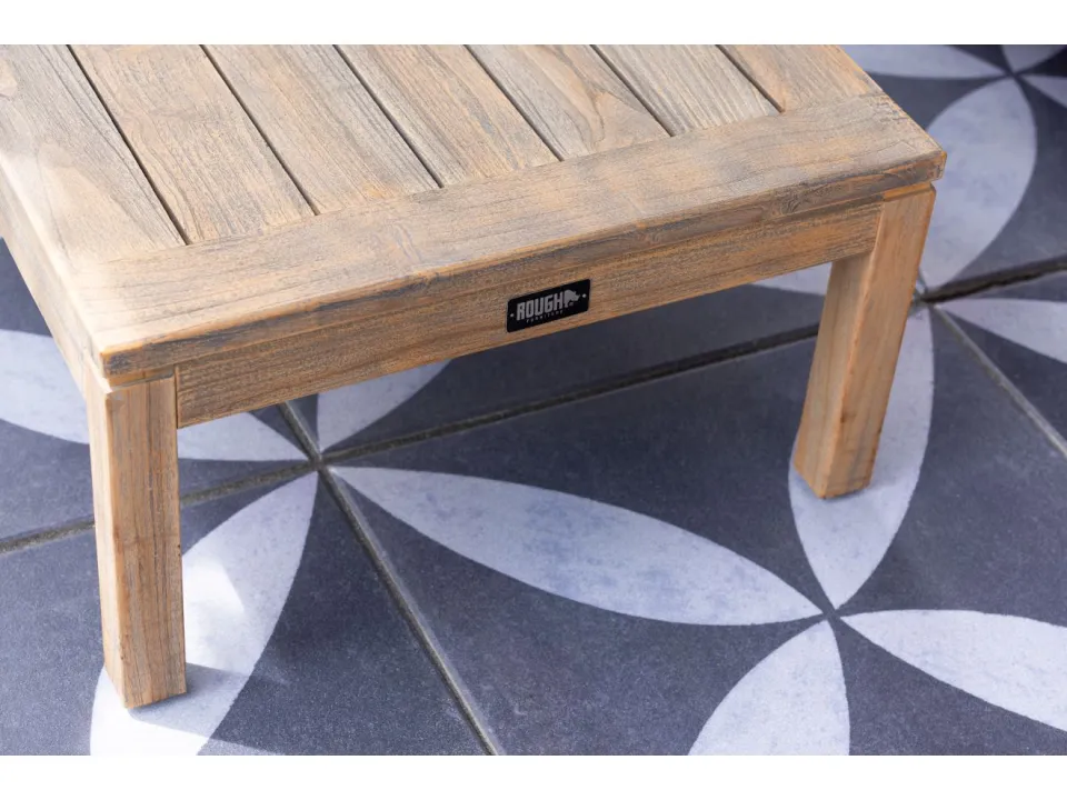 ROUGH Furniture ROUGH Batang lounge tuintafel 150x65x35cm bruin, foto 4