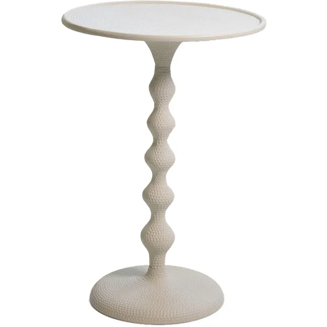 Giga Meubel Bijzettafel Fresia - Grijs - Aluminium - 38x38cm