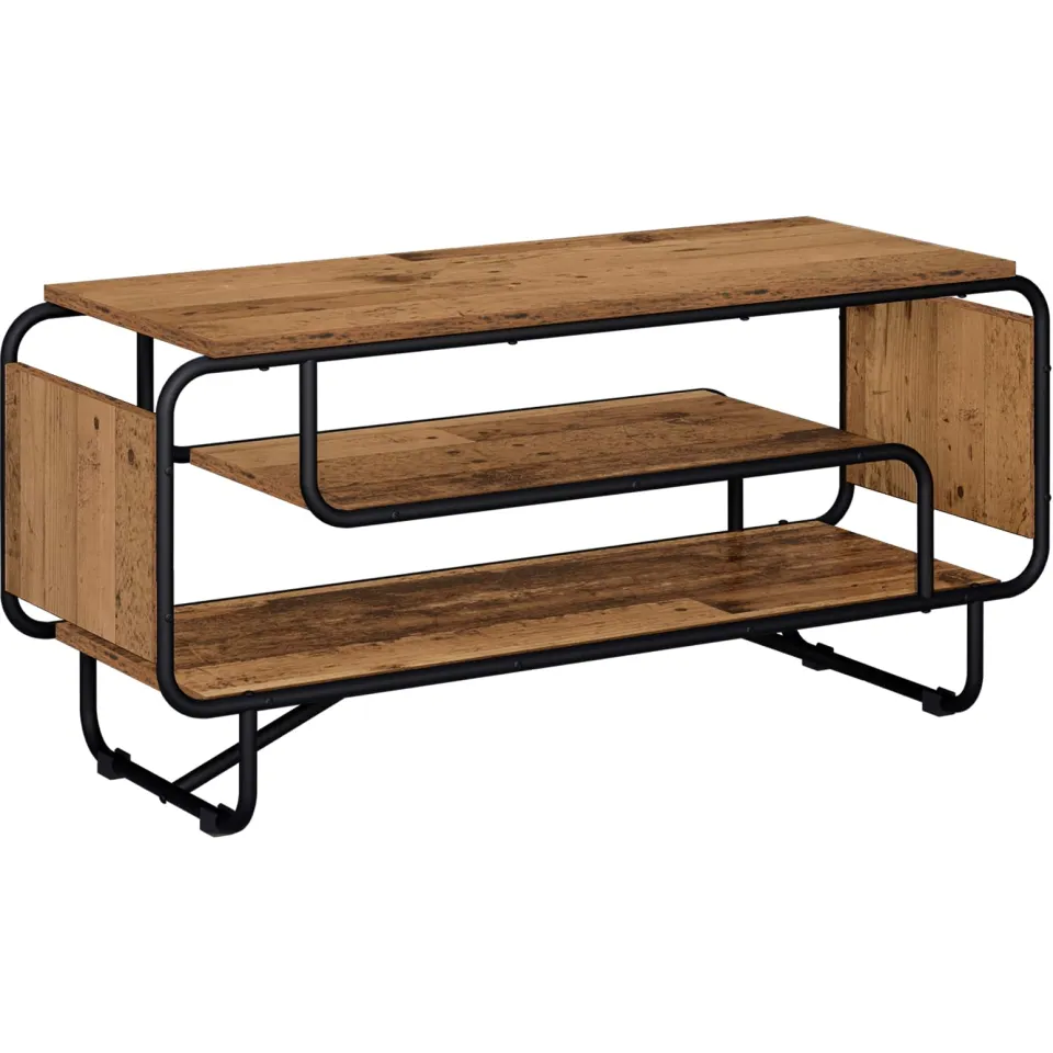 vidaXL TV-standaard 98 x 36 x 45 cm Oud hout bruin, foto 3