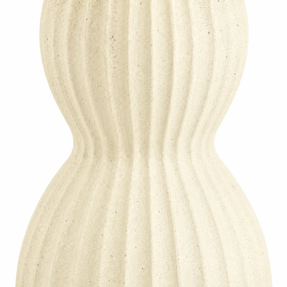 Artichok Nancy fiberclay bijzettafel crème wit - Ø 40 x 55 cm, foto 4