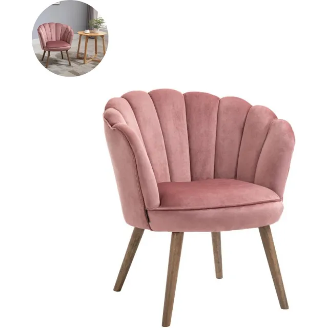 GranMaison Fauteuil - Relaxzetel - Relaxstoel - Relaxfauteuil - Stoel - Met armleuning - Voor één Persoon - Roze