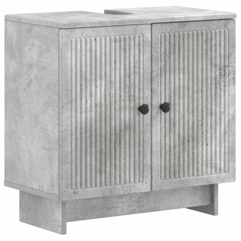 vidaXL Badkamer wastafelkast EDE Betongrijs 59,5 x 31,5 x 59 cm grijs, foto 3