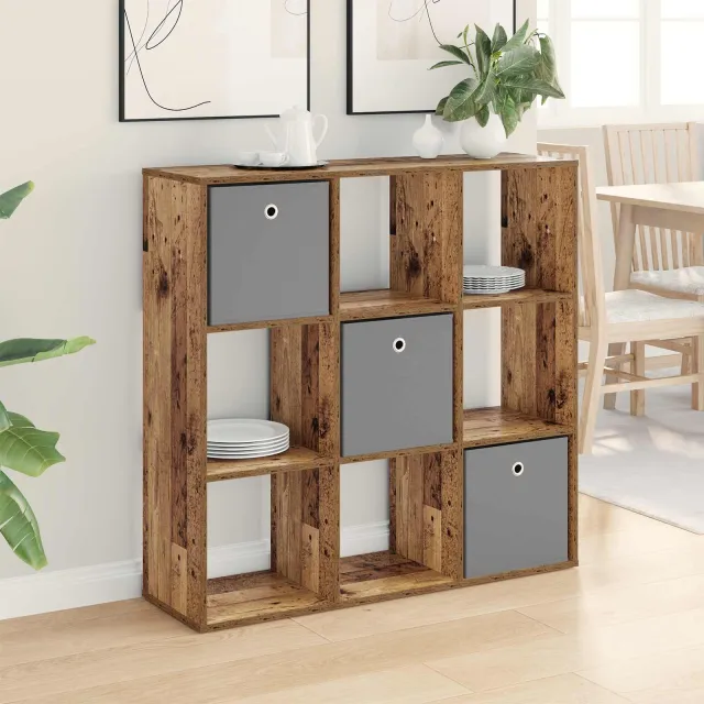 vidaXL Dressoir Oudhout 102 x 31 x 99,5 cm bruin, foto 2