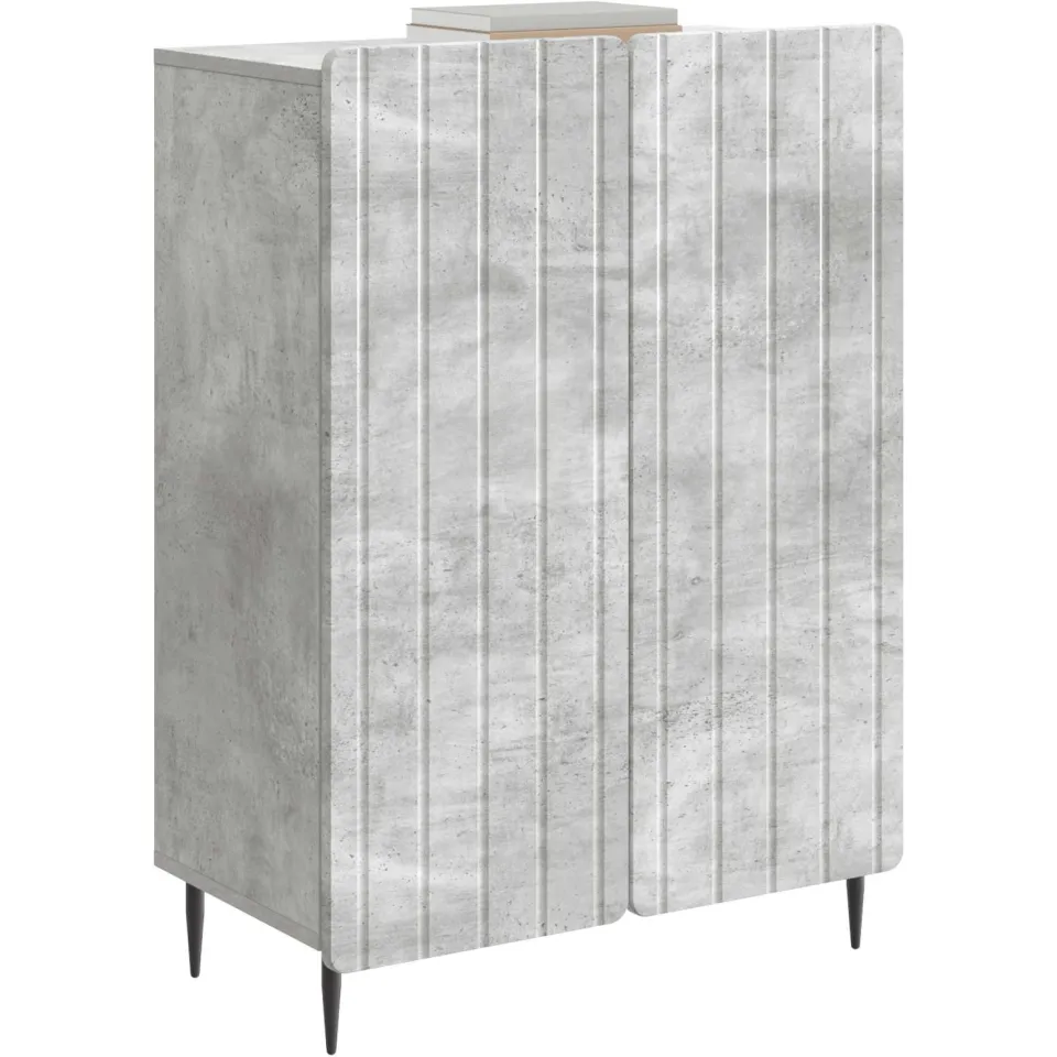 vidaXL Dressoir Betongrijs 66 x 34,5 x 92 cm Bewerkt hout