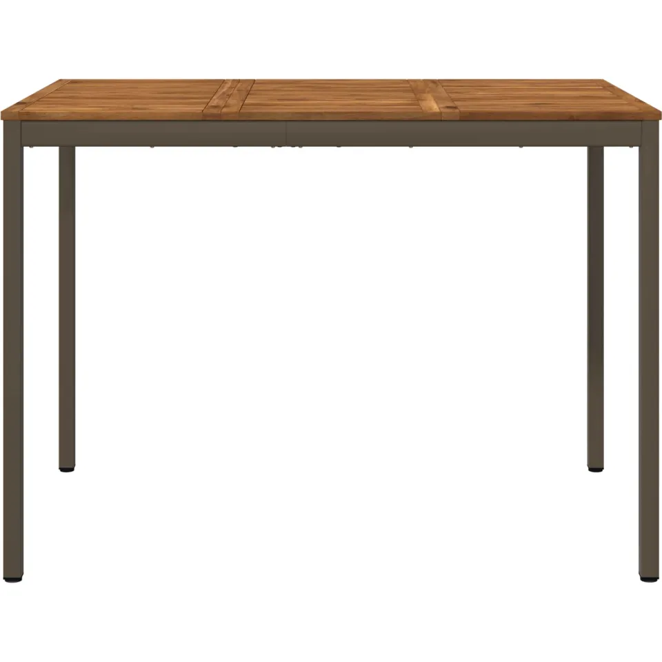 vidaXL Tuinbar Tafel NAARDEN Natuurlijk en Koffie 147 x 88,5 x 105 cm Bruin
