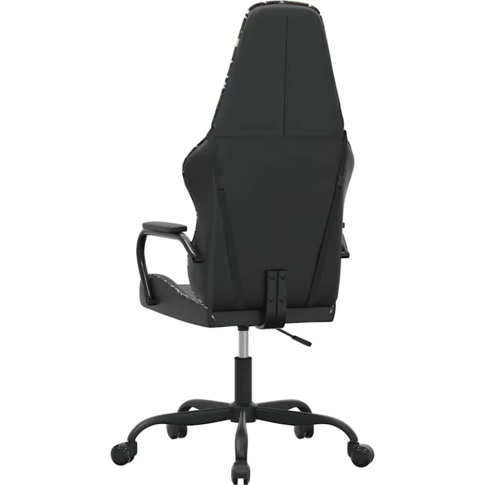 vidaXL Massage gamestoel kunstleer camouflage en zwart, foto 3
