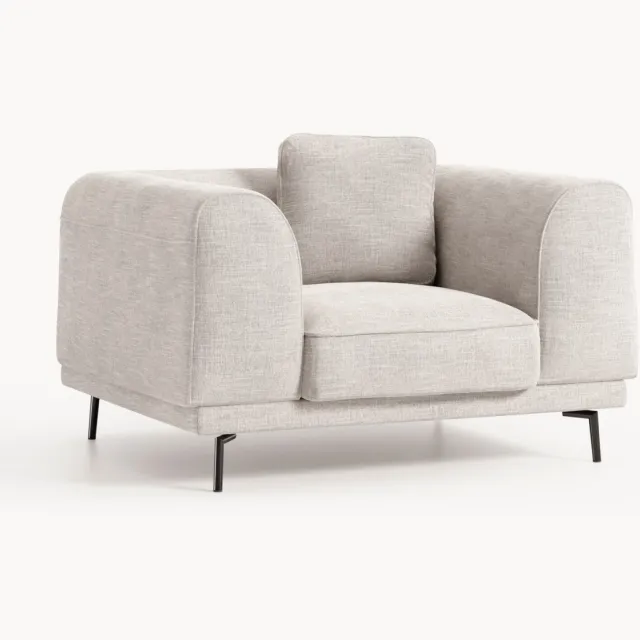 Westwing Collection Fauteuil Allpa grijs