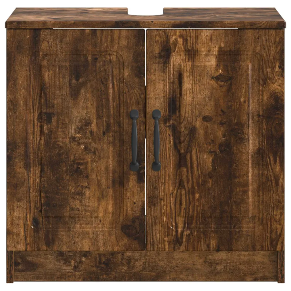 vidaXL Badkamer wastafelkast UTRECHT Gerookt eiken 59,5 x 31,5 x 59 cm, foto 4