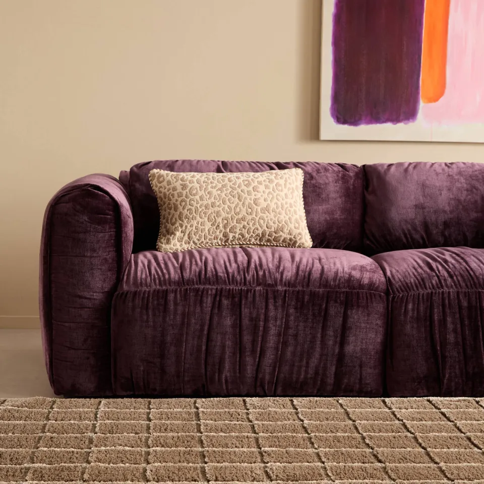 NOUS Living 2-zitsbank Kaia burgundy, foto 4