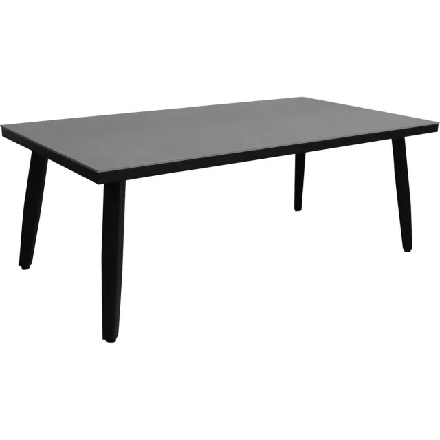 Normin Lounge tuintafel Mykonos 105x58cm | Beton/Black | Kunststof & aluminium Black, Beton