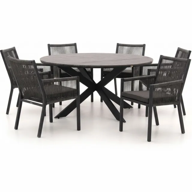 Manifesto Furniture Manifesto Rivola/Fidenza ø149cm dining tuinset 7-delig, foto 2