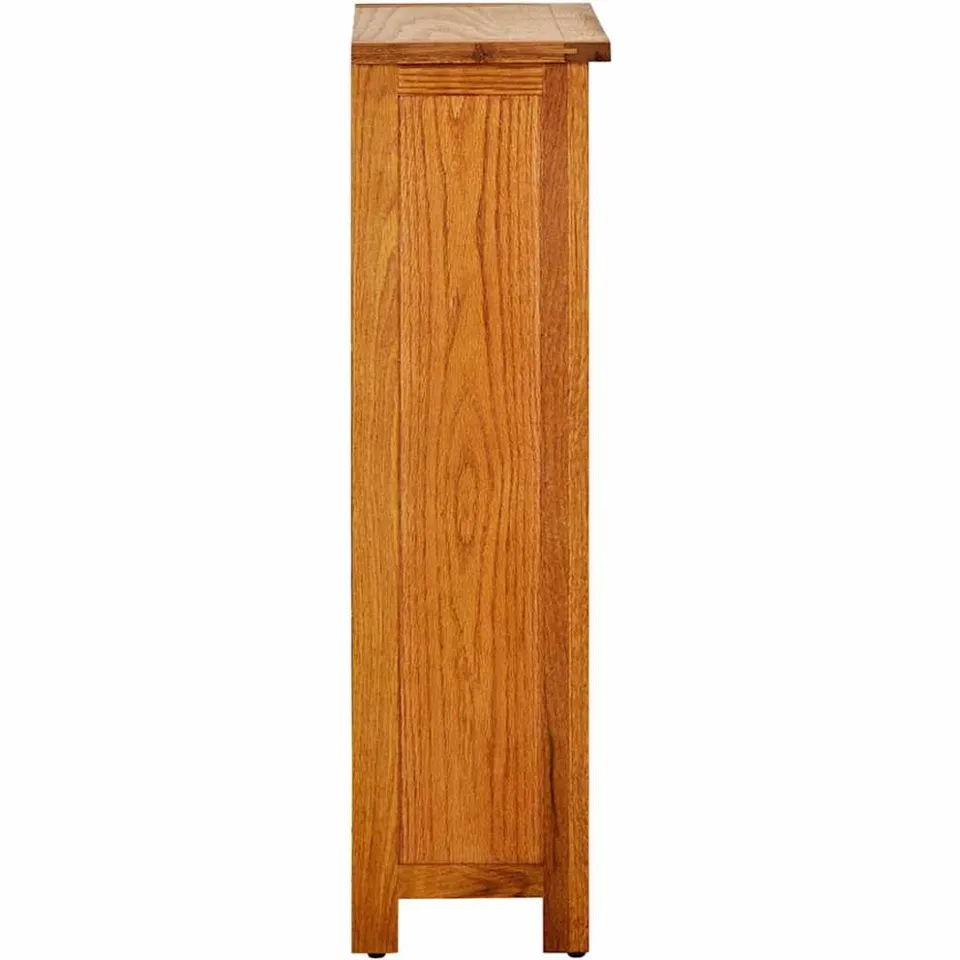 vidaXL Boekenkast 45x22,5x82 cm massief eikenhout, foto 3