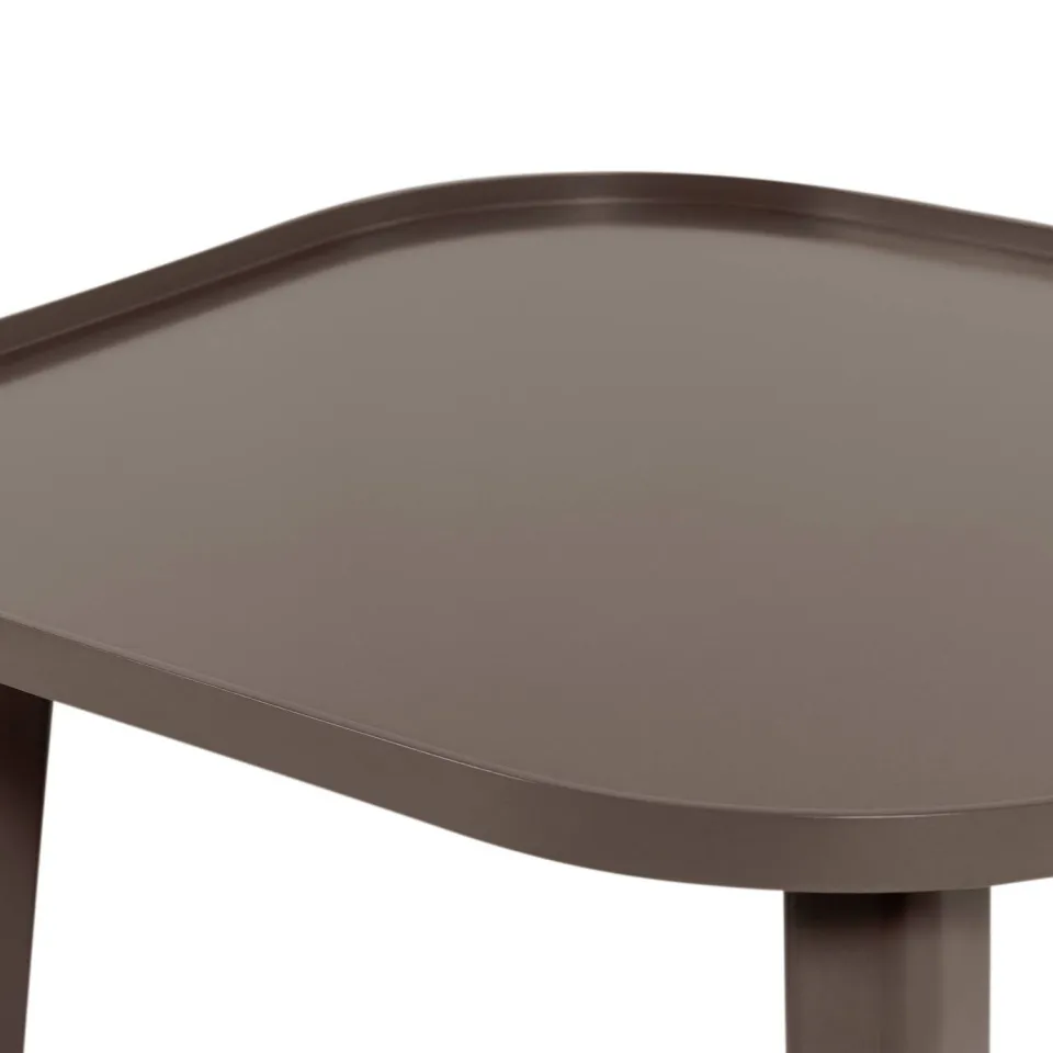 WOOOD Mosa Salontafel - Hout - Mokkabruin - 37x80x80, foto 4