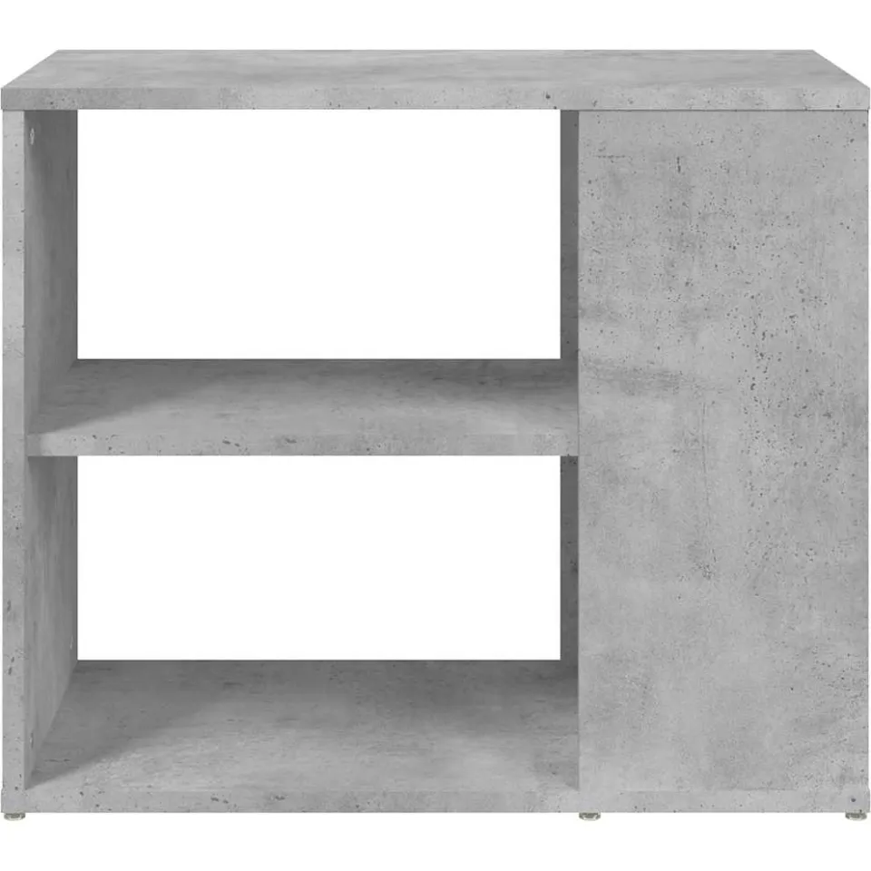 vidaXL Bijzetkast 60x30x50 cm bewerkt hout betongrijs