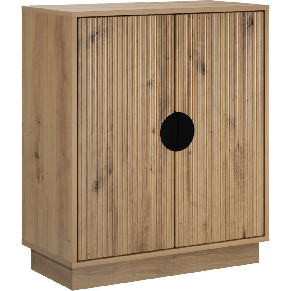 vidaXL Dressoir VENRAY Artisanaal eiken 66 x 33 x 77,5 cm Bewerkt hout, foto 3