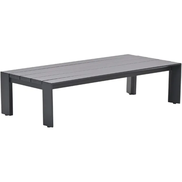 Garden Impressions Levanto loungetafel - 140x68 cm - carbon black Zwart