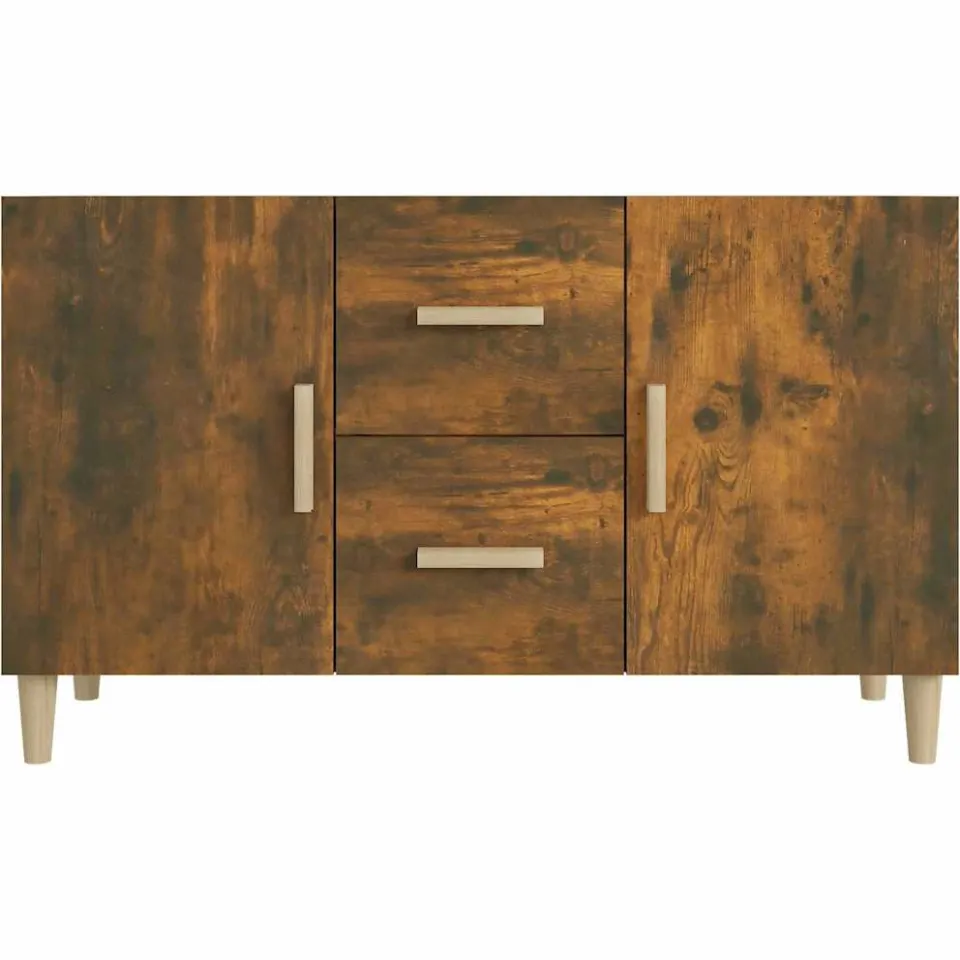 vidaXL Dressoir 100x36x60 cm bewerkt hout gerookt eikenkleurig, foto 3