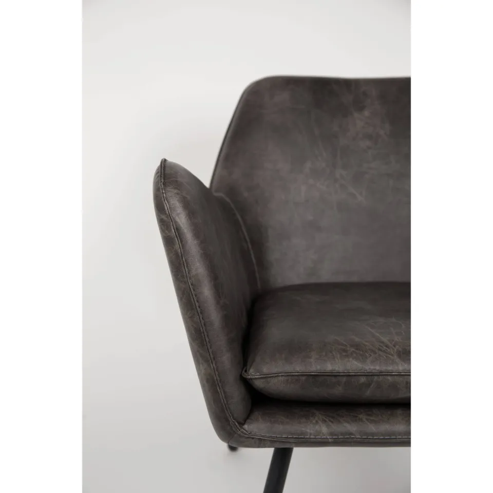 Housecraft Living fauteuil Bon Fauteuil Donkergrijs grijs, foto 7