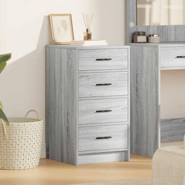 vidaXL Dressoir Grijs sonoma 40 x 41 x 75 cm Bewerkt hout