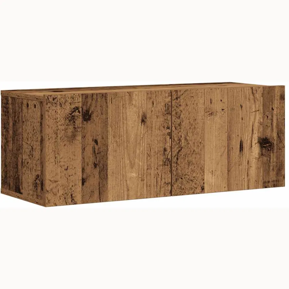 vidaXL 7-delig Tv-meubelset wandmontage bewerkt hout oud houtkleurig bruin, foto 3